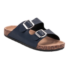 Seastar Zapatillas azul marino con hebilla 1