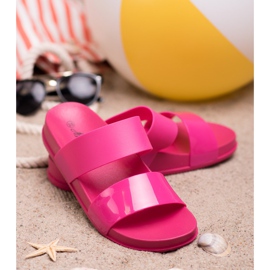 SHELOVET Zapatillas de goma de moda rosa 2