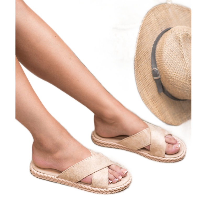 SHELOVET Zapatillas de gamuza marrón 1