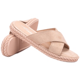 SHELOVET Zapatillas de gamuza marrón 4