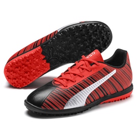 Botas de fútbol Puma One 5.4 Tt Jr 105662 01 multicolor rojo 2