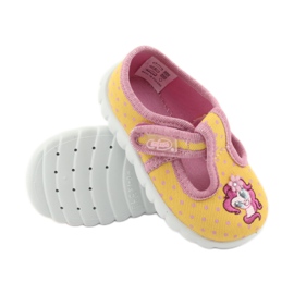 Calzado infantil befado 535P001 rosa amarillo 3