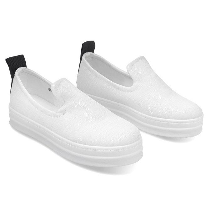 Love Slip On SK74 zapatillas blancas sin cordones blanco 1