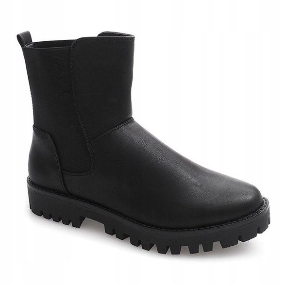 Botas Warm Booties Jodhpur con banda elástica 976-PA Negro 2