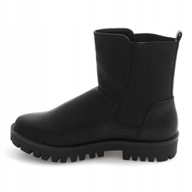 Botas Warm Booties Jodhpur con banda elástica 976-PA Negro 3