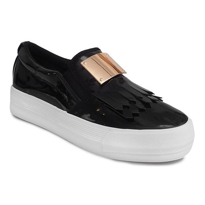 Deportivas Lacadas Sobre Cuña S-1 Negro 2 Deportivas Lacadas Sobre Cuña S-1 Negro 2