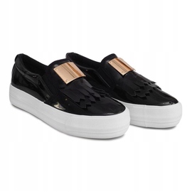 Deportivas Lacadas Sobre Cuña S-1 Negro 1