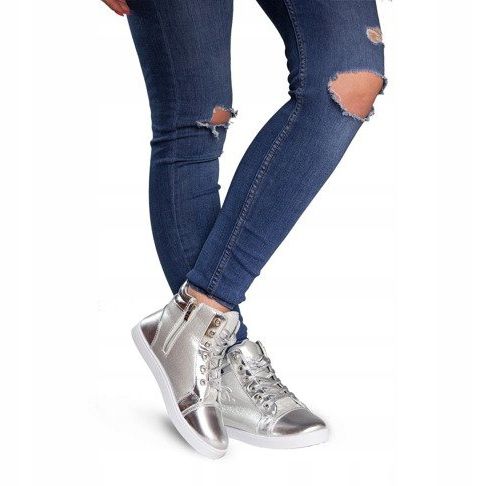 Deportivas Zapatillas altas R17 Plata gris 1 Deportivas Zapatillas altas R17 Plata gris 1