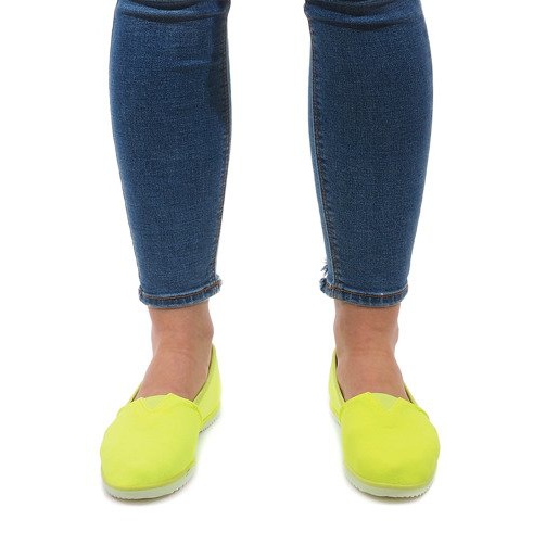 Zapatillas sin cordones amarillas PT7205 de Lycra amarillo 2 Zapatillas sin cordones amarillas PT7205 de Lycra amarillo 2