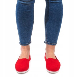 Lycra 8525 Zapatillas rojas sin cordones rojo 1