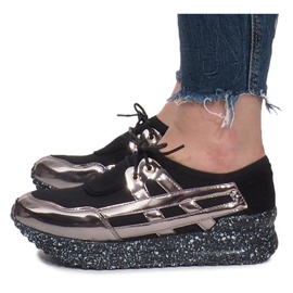 Zapatillas deportivas negras en la plataforma Calixte negro 3