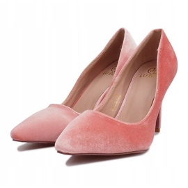 Tacones de terciopelo rosa Francine rosado 1