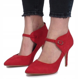 Botas rojas con tacón Thérèse rojo 2