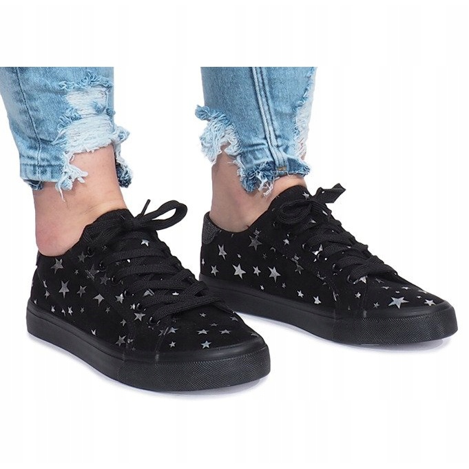 Zapatillas negras con estrellas Brittany negro 2