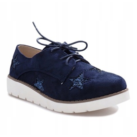Mocasines azul marino con Big Stars 1