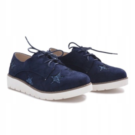 Mocasines azul marino con Big Stars 2