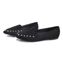 Zapatos sin cordones negros con tachuelas Hawen 3