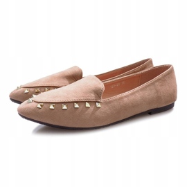Zapatos sin cordones con tachuelas Pink Hawen rosado 3