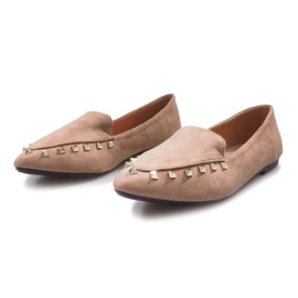 Zapatos sin cordones con tachuelas Pink Hawen rosado 4
