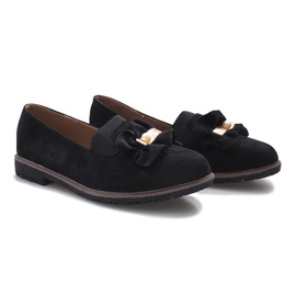 Zapatos sin cordones negros con lazo Pearl Inside 2