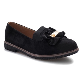 Zapatos sin cordones negros con lazo Pearl Inside 1