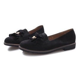 Zapatos sin cordones negros con lazo Pearl Inside 4