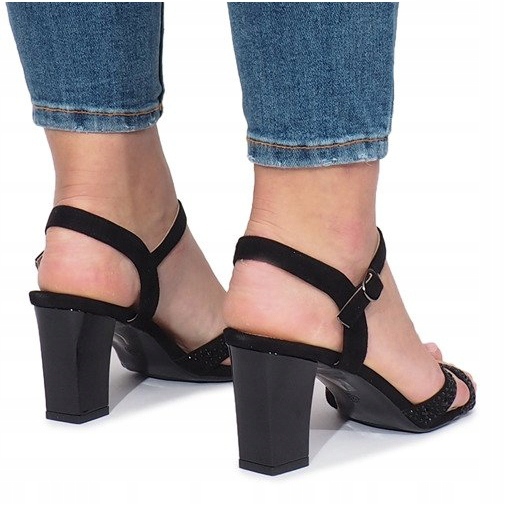 Sandalias negras de tacón 62225 negro 1 Sandalias negras de tacón 62225 negro 1
