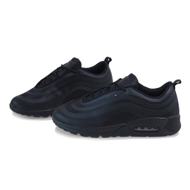 Zapatillas deportivas de hombre negras V0270-2 negro 3