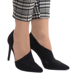 Tacones negros asimétricos C82A 2 Tacones negros asimétricos C82A 2