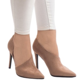 Tacones rosa asimétricos C82A rosado 3
