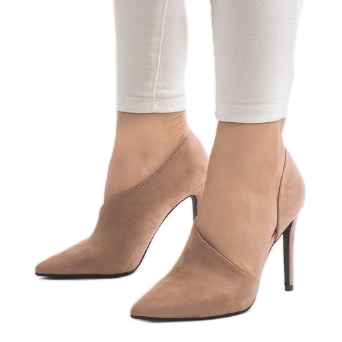 Tacones rosa asimétricos C82A rosado 1 Tacones rosa asimétricos C82A rosado 1