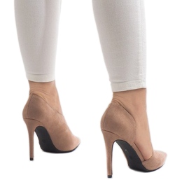 Tacones rosa asimétricos C82A rosado 4