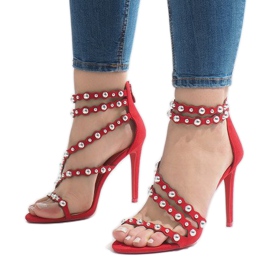 LE042P tacones rojos descubiertos 1