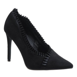 Tacones negros clásicos C72P 1
