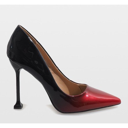 Tacones LE030P lacados en rojo 2