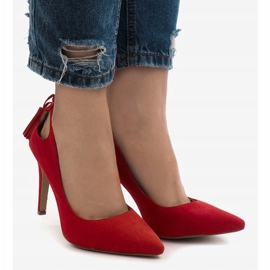 Tacones D-10 ante rojo 2 Tacones D-10 ante rojo 2