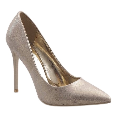 Tacones dorados clásicos AT-0596-L 1 Tacones dorados clásicos AT-0596-L 1