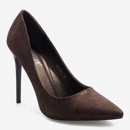 Tacones altos clásicos marrones AT-0596-L marrón 1 Tacones altos clásicos marrones AT-0596-L marrón 1