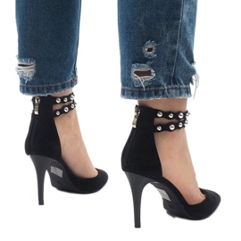 Sandalia tacones negros B-51 3