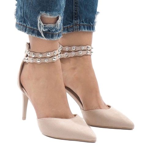 Sandalia tacones beige B-51 2 Sandalia tacones beige B-51 2