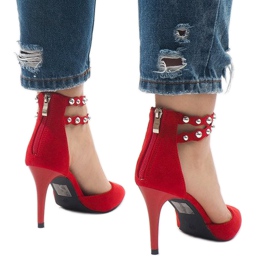 Sandalia tacones rojos B-51 4