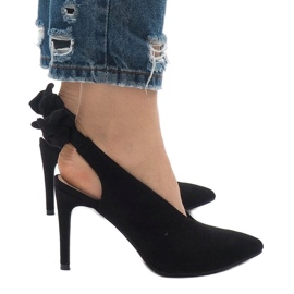 Tacones LB-330 de ante negro 3