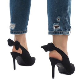 Tacones LB-330 de ante negro 4