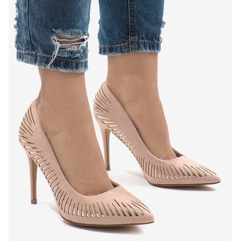 Tacones de gamuza clásica rosa HYD-A16 rosado 2