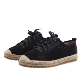 Alpargatas negras con cordones BB02P negro 3
