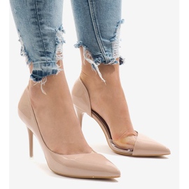 Tacones asimétricos barnizados rosa GH11541 rosado 1