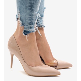 Tacones asimétricos barnizados rosa GH11541 2