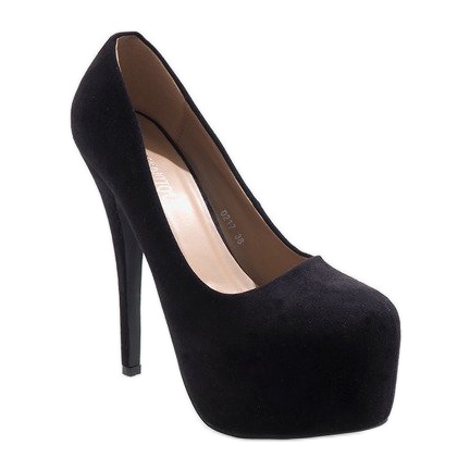 Tacones negros en la plataforma 0217 1