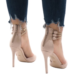 Zapatos beige en un pin 6941-P 3
