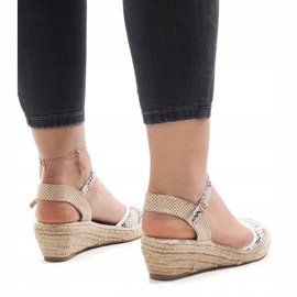 Sandalias cuña serpiente alpargatas LLI-3M88-51 multicolor 3